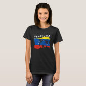 Distressed Style Venezuela Frog Present Venezuela T-Shirt (Vorne ganz)