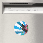 Distressed Surfer Paradise Magnet (In Situ (Geschirrspüler))