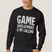 Distressed  Video Game Developer Indie Game Develo Sweatshirt (Vorderseite)
