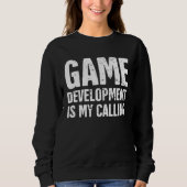 Distressed Video Game Developer Indie Game Develo Sweatshirt (Vorderseite)