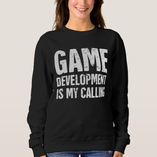 Distressed Video Game Developer Indie Game Develo Sweatshirt (Vorderseite)