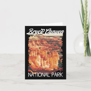 Distressed Vintag Bryce Canyon 2025 Nationalpark Karte
