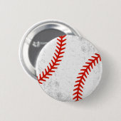Distressed Vintage Baseball Retro Athletic Style Button (Vorne & Hinten)
