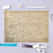 Distressed Vintage Hand Writing Script Decoupage Seidenpapier (Handwerk)