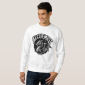 Distressed Winged Serpent Alchemist Graphic Sweatshirt (Vorne ganz)