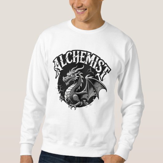 Distressed Winged Serpent Alchemist Graphic Sweatshirt (Vorderseite)