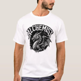 Distressed Winged Serpent Alchemist Graphic T-Shirt