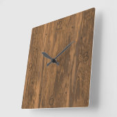 Distressed wood pattern clock quadratische wanduhr (Winkel)