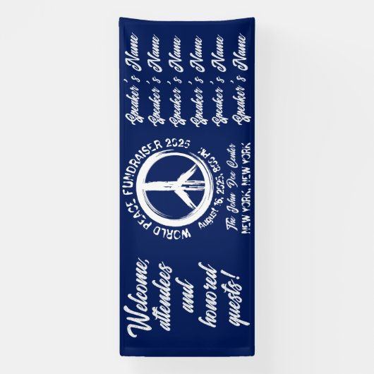 "Distressed World Peace Fundraiser" Banner (Vertikal)