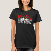 Distressed Wrestling Heart Wrestling Mom Mother s  T-Shirt (Vorderseite)