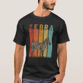 Distressed Zebra Men Women Kid Cute Zebra Retro T-Shirt (Vorderseite)