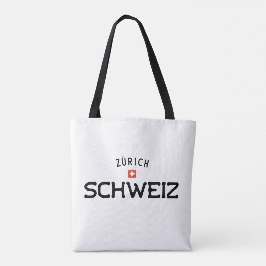Distressed Zurich Schweiz (Schweiz) Tasche (Rückseite)