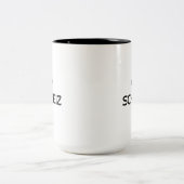 Distressed Zurich Schweiz (Schweiz) Zweifarbige Tasse (Mittel)