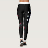 DISTRESSEE US Flagge USA Dot Pattern Leggings (Rückseite)