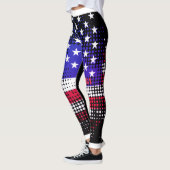DISTRESSEE US Flagge USA Dot Pattern Leggings (Links)