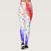 DISTRESSEE US FLAGGE USA LEGGINGS (Rückseite)