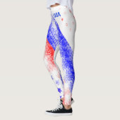 DISTRESSEE US FLAGGE USA LEGGINGS (Links)