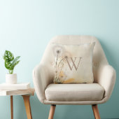 Distressive Dandelion Monogramm Kissen (Stuhl )