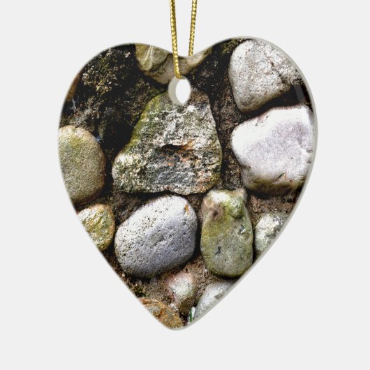 Distressive Felsgesteine Keramik Ornament (Links)