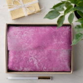 Distressive Hot Pink Damask Seidenpapier (Geschenk)