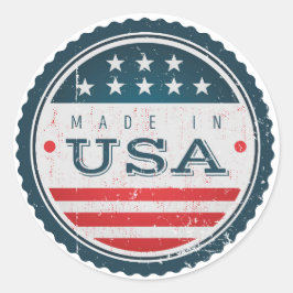 Distressive Made in USA Sticker