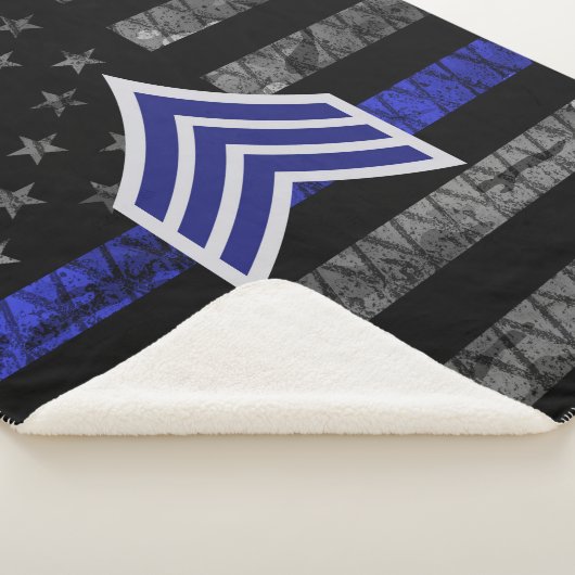 Distressive Markierung für sergeant Streifen dünn Sherpadecke (3/4)