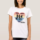 Distressive Multi Colour Heart Silhouette Girls To T-Shirt (Vorderseite)