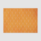 Distressive Orange Retro Art Déco Seidenpapier (Vorderseite)