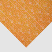 Distressive Orange Retro Art Déco Seidenpapier (Ausschnitt)