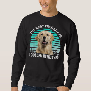 Distressive Retro Vintag Golden Retriever Hunde Ma Sweatshirt