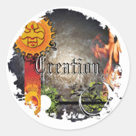 Distressive Round Stickers