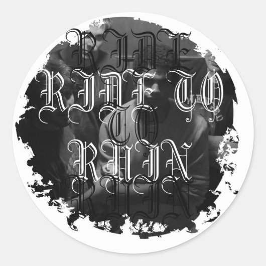 Distressive Round Stickers (Vorderseite)