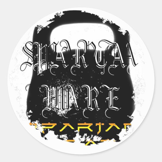 Distressive Round Stickers (Vorderseite)