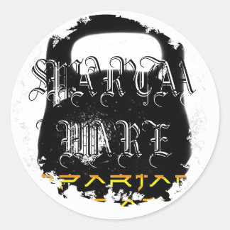 Distressive Round Stickers