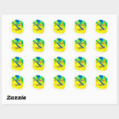 Distressive Round Stickers (Blatt)