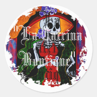 Distressive Round Stickers