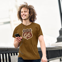Distressive Route 66 | Retro | VINTAGER T - SHIRT