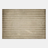 Distressive Tan-Streifen Geschenkpapier Set (Vorderseite)
