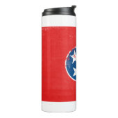Distressive Tennessee-Flagge Thermosbecher (Nach links gedreht)