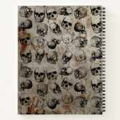 Distressives Halloween-Monogramm Notizblock (Rückseite)