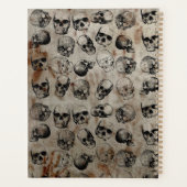 Distressives Halloween-Monogramm Planer (Rückseite)