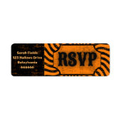 Distressives Halloween-UAWG-Adressetikett (Vorne)