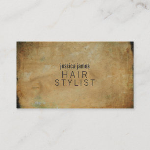 Distrestierte Grunge Hair Stylist Terminkarten Terminkarte