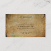 Distrestierte Grunge Hair Stylist Terminkarten Terminkarte (Rückseite)