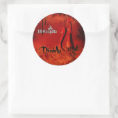 Distrestierte Round-Stickers - individuell angepas Runder Aufkleber (Tasche)