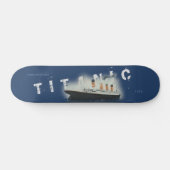 Distrestierte Titanic für benutzerdefinierten Text Skateboard (Horizontal)