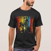 Distrestierter Retro-Paintball T-Shirt (Vorderseite)