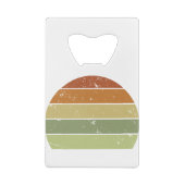 Distrestierter Retro-Sonnenuntergang Geldbeutel Flaschenöffner (Rückseite)