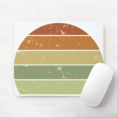 Distrestierter Retro-Sonnenuntergang Mousepad (Mit Mouse)