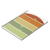 Distrestierter Retro-Sonnenuntergang Notizblock (Linke Seite)